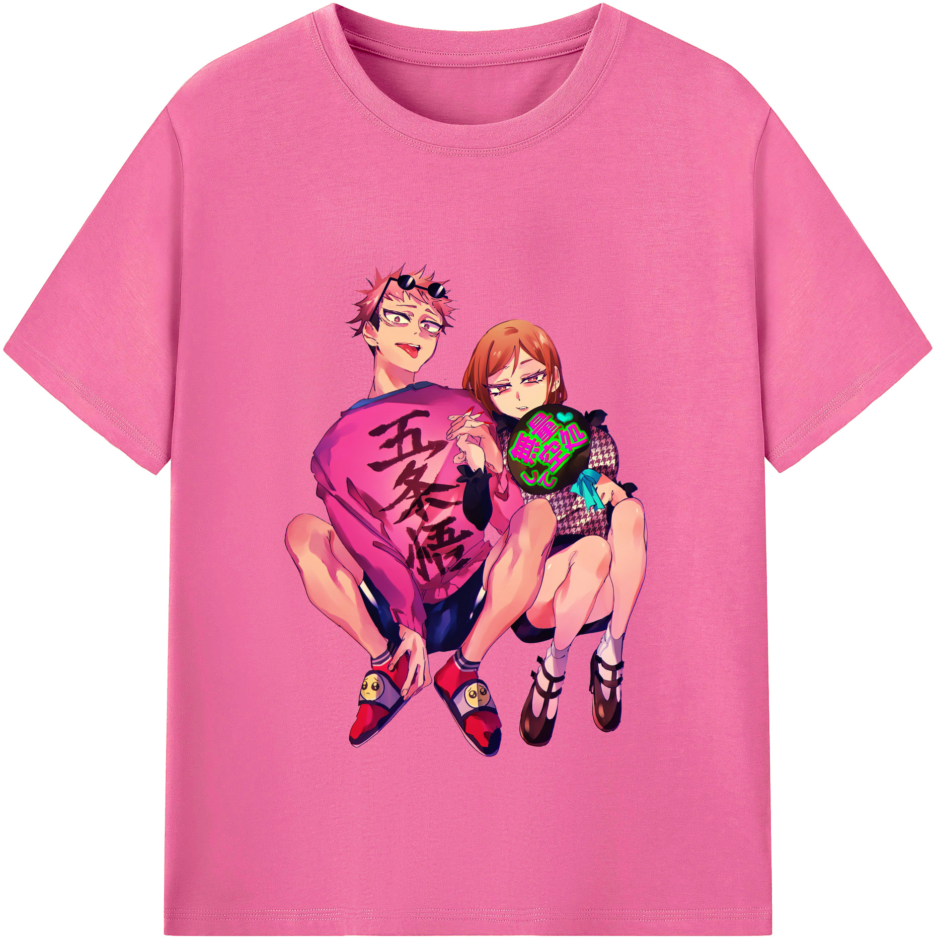 （画像用） 呪術廻戦 Jujutsu Kaisen レディースカジュアルプリントTシャツ（綿100％）